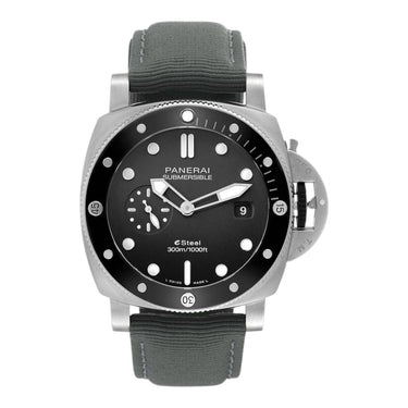 Pre-owned Panerai Submersible QuarantaQuattro eSteel Grigio Roccia Boutique Exclusive 44mm reference PAM01288 in Geneva - Certified pre-owned - Minty Watches