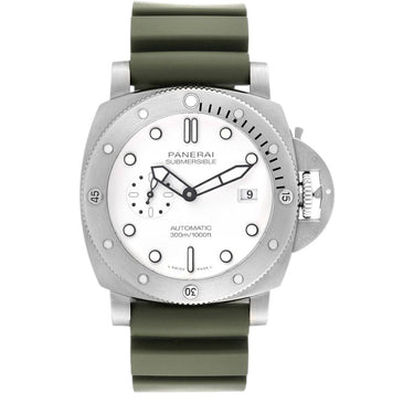 Pre-owned Panerai Submersible QuarantaQuattro Bianco 44 mm reference PAM01595 in Geneva - Certified pre-owned - Minty Watches