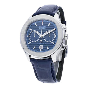 Pre-owned Piaget Polo Chronograph 42mm Blue Dial Automatic reference G0A43002 in Geneva - Certified pre-owned - Minty Watches