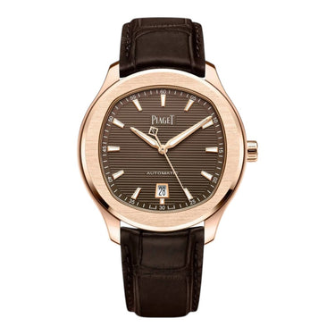 Pre-owned Piaget Polo Date 42mm Brown Dial Automatic 18K Rose Gold reference G0A48021 in Geneva - Certified pre-owned - Minty Watches