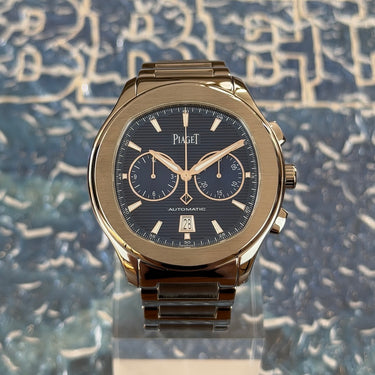 certified pre-owned Piaget Polo S Chronograph reference G0A41006 from 2017 in Geneva - Certified pre-owned - Minty Watches