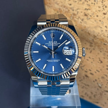 Rolex Datejust Bleu 41mm 126334 d'occasion à Genève - Certified pre-owned- Minty Watches