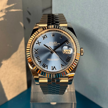 Rolex Datejust "Azzurro" 41mm 126334 2025 d'occasion à Genève - Certified pre-owned- Minty Watches