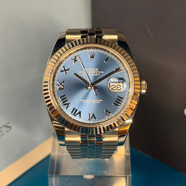 Rolex Datejust "Azzurro" 41mm 126334 d'occasion à Genève - Certified pre-owned- Minty Watches