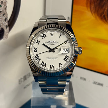 Rolex Datejust Blanc 41mm 126334 2023 d'occasion à Genève - Certified pre-owned- Minty Watches