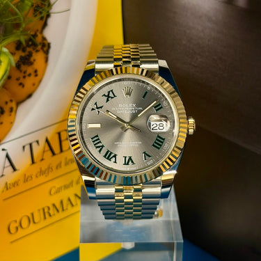 Rolex Datejust "Wimbledon" Or/Acier 41mm 126333 2025 d'occasion à Genève - Certified pre-owned- Minty Watches