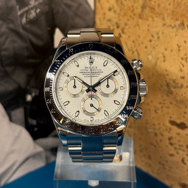 Rolex Daytona Blanc 116520 2008 d'occasion à Genève - Certified pre-owned- Minty Watches