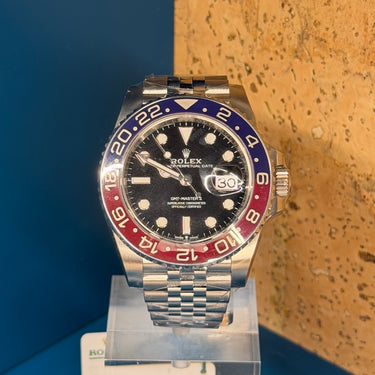Pre-owned certified Rolex GMT-Master II "Pepsi" Jubilee reference 126710BLRO from 2026 in Geneva - Certified pre-owned - Minty Watches