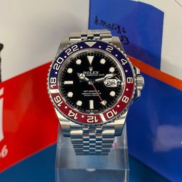 Rolex GMT-Master II "Pepsi" Jubilee 126710 BLRO 2019 d'occasion à Genève - Certified pre-owned- Minty Watches