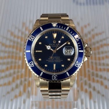 certified pre-owned Rolex Submariner Date "Nipple Dial" reference 16808 from 1988 in Geneva - Certified pre-owned - Minty Watches