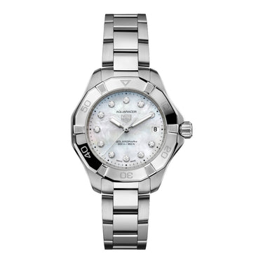Pre-owned TAG Heuer Aquaracer Professional 200 Solargraph 34 mm reference WBP1313.BA0005 in Geneva - Certified pre-owned - Minty Watches