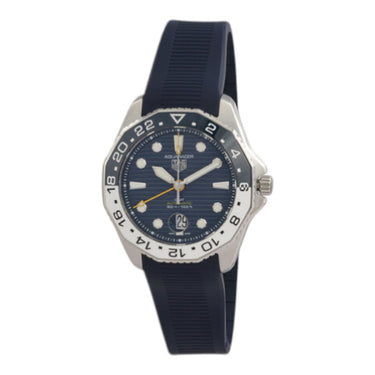 Pre-owned TAG Heuer Aquaracer Professional 300 GMT 43mm Blue Dial Automatic reference WBP2010.FT6198 in Geneva - Certified pre-owned - Minty Watches