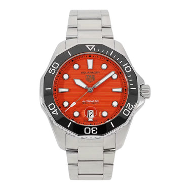 Pre-owned TAG Heuer Aquaracer Professional 300 Orange Diver 43 mm reference WBP201F.BA0632 in Geneva - Certified pre-owned - Minty Watches