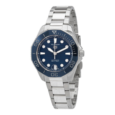 Pre-owned TAG Heuer Aquaracer Professional 300 Blue Dial 36 mm reference WBP231B.BA0618 in Geneva - Certified pre-owned - Minty Watches