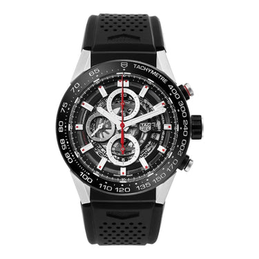 Pre-owned TAG Heuer Carrera Calibre Heuer 01 45 mm Skeleton Dial reference CAR2A1Z.FT6044 in Geneva - Certified pre-owned - Minty Watches