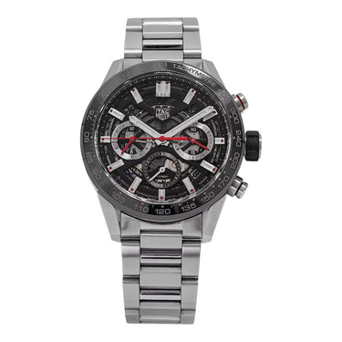 Pre-owned TAG Heuer Carrera Calibre Heuer 02 43 mm Skeleton Dial Automatic reference CBG2010.BA0662 in Geneva - Certified pre-owned - Minty Watches