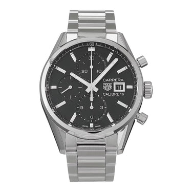 Pre-owned TAG Heuer Carrera Chronograph Calibre 16 41 mm reference CBK2110.BA0715 in Geneva - Certified pre-owned - Minty Watches