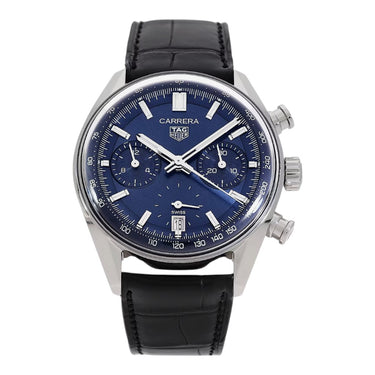 Pre-owned TAG Heuer Carrera Chronograph Calibre TH20-00 39 mm Blue Dial Automatic reference CBS2212.FC6535 in Geneva - Certified pre-owned - Minty Watches