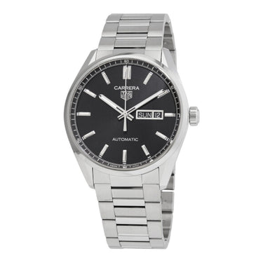 Pre-owned TAG Heuer Carrera Calibre 5 Day-Date 41mm Black Dial Automatic reference WBN2010.BA0640 in Geneva - Certified pre-owned - Minty Watches