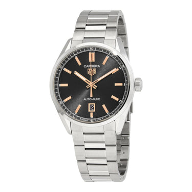 Pre-owned TAG Heuer Carrera Calibre 5 39 mm Black Dial Automatic reference WBN2113.BA0639 in Geneva - Certified pre-owned - Minty Watches