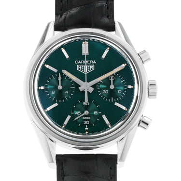 Pre-owned TAG Heuer Carrera Green Heuer 02 Limited Edition 500 reference CBK221F.FC6479 in Geneva - Certified pre-owned - Minty Watches