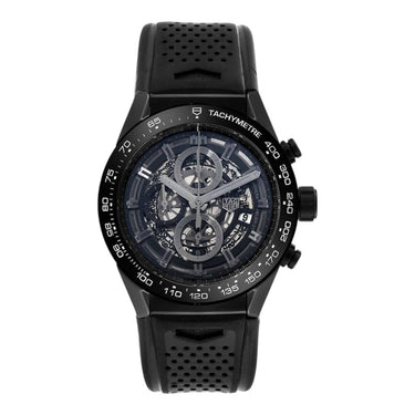 Pre-owned TAG Heuer Carrera Heuer 01 Black Ceramic 45 mm reference CAR2A90.FT6071 in Geneva - Certified pre-owned - Minty Watches