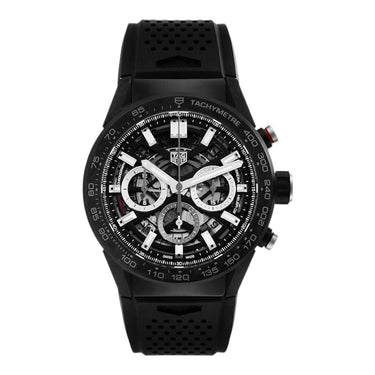 Pre-owned TAG Heuer Carrera Heuer 02 45 mm Black Ceramic reference CBG2A91.FT6173 in Geneva - Certified pre-owned - Minty Watches