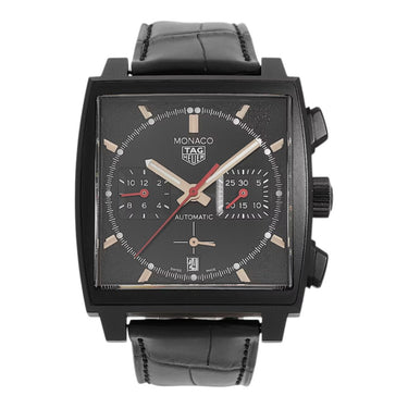 Pre-owned TAG Heuer Monaco Special Edition 39 mm Titanium Black Dial Automatic reference CBL2180.FC6497 in Geneva - Certified pre-owned - Minty Watches