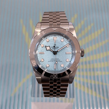 certified pre-owned Tudor Black Bay 54 37mm "Blue Lagoon" reference 79000 from 2025 in Geneva - Certified pre-owned - Minty Watches