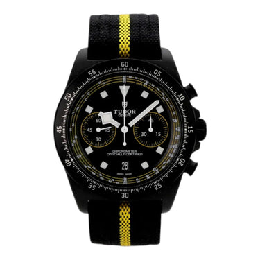 Pre-owned Tudor Pelagos FXD Chronograph 43mm Black Dial Automatic Titanium reference M25827KNJN-0001 in Geneva - Certified pre-owned - Minty Watches