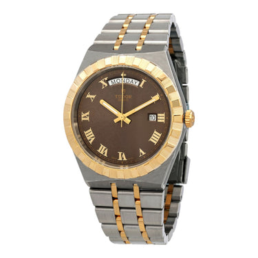 Pre-owned Tudor Royal 41mm Steel & Yellow Gold Brown Dial Automatic reference M28603-0007 in Geneva - Certified pre-owned - Minty Watches