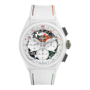 Pre-owned Zenith Defy 21 Chroma Limited Edition White Ceramic 44 mm ref 49.9010.9004/01.R947 in Geneva - Certified pre-owned - Minty Watches