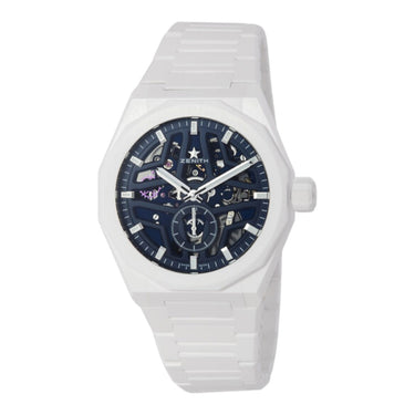 Pre-owned Zenith Defy Skyline Skeleton White Ceramic 41mm Automatic reference 49.9301.3620/79.I001 in Geneva - Certified pre-owned - Minty Watches