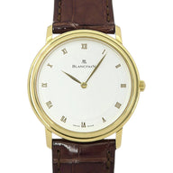  Pre-owned Blancpain Villeret Ultra-Slim 33mm White Dial Manual Wind reference 0021-1418-55 in Geneva - Certified pre-owned - Minty Watches