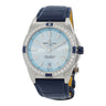 Pre-owned Breitling Super Chronomat Automatic 38mm Ice Blue Dial Automatic reference A17356531C1P1 in Geneva - Certified pre-owned - Minty Watches