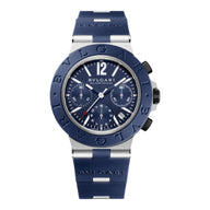  Pre-owned Bvlgari Aluminium Chronograph 41mm Automatic Black Dial reference BB41ATCH/104234 in Geneva - Certified pre-owned - Minty Watches