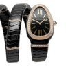 Pre-owned Bvlgari Serpenti Spiga 35 mm Rose Gold Diamond reference SPC35BG/103199 in Geneva - Certified pre-owned - Minty Watches