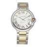  Pre-owned Cartier Ballon Bleu de Cartier LM 42mm Silver Dial Automatic W69009Z3 in Geneva - Certified pre-owned - Minty Watches