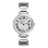 Pre-owned Cartier Ballon Bleu de Cartier 36mm Silver Dial Quartz reference W69011Z4 in Geneva - Certified pre-owned - Minty Watches