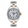 Pre-owned Cartier Clé de Cartier 35 mm Steel & 18K Rose Gold Silver Dial reference W2CL0003 in Geneva - Certified pre-owned - Minty Watches