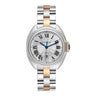 Pre-owned Cartier Clé de Cartier 31 mm Steel & 18K Rose Gold Silver Dial reference W2CL0004 in Geneva - Certified pre-owned - Minty Watches