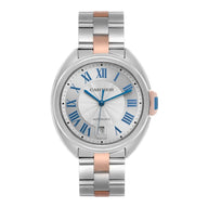 Pre-owned Cartier Clé de Cartier 40mm Steel & Rose Gold Silver Dial Automatic ref W2CL0002 in Geneva - Certified pre-owned - Minty Watches