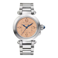 Pre-owned Pasha de Cartier, Salmon Dial reference WSPA0041 in Geneva - Certified pre-owned - Minty Watches