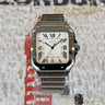 Pre-owned certified Cartier Santos L White dial reference WSSA0018 from 2022 in Geneva - Certified pre-owned - Minty Watches