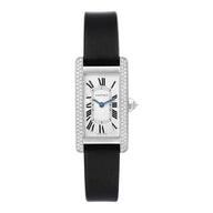 Pre-owned  Cartier Tank Américaine White Gold & Diamonds reference WB701851 in Geneva - Certified pre-owned - Minty Watches