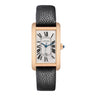  Pre-owned Cartier Tank Américaine LM 45x21mm White Dial Automatic Rose Gold reference W2609156 in Geneva - Certified pre-owned - Minty Watche