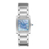 Pre-owned Cartier Tank Française Blue reference W51034Q3 in very good condition in Geneva - Certified pre-owned - Minty Watches