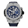 Pre-owned Hublot Big Bang Unico Blue Titanium 42 mm reference 441.NX.5171.RX  in Geneva - Certified pre-owned - Minty Watches