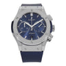 Pre-owned Hublot Classic Fusion Blue Titanium reference 521.NX.7170LR in Geneva - Certified pre-owned - Minty Watches