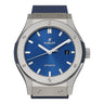 Pre-owned Hublot Classic Fusion Titanium Blue 42 mm Blue Dial Automatic reference 542.NX.7170.RX in Geneva - Certified pre-owned - Minty Watches